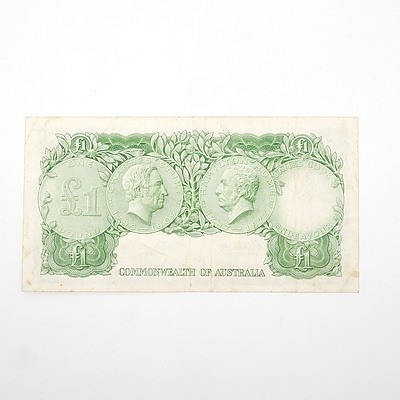 Commonwealth of Australia Coombs/Wilson One Pound Note, HK42 010697