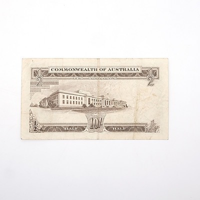Commonwealth of Australia Coombs/Wilson Ten Shillings Note, AC51 295000