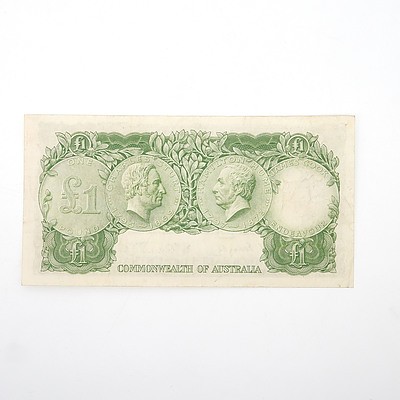 Commonwealth of Australia Coombs/Wilson One Pound Note, HB28 462311