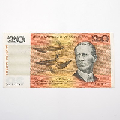 Scarce Commonwealth of Australia $20 Star Note, Phillips/Randell ZXA11875*