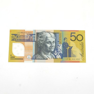 Australian Uncirculated $50 Fraser/ Evans Polymer Note, IF95925434