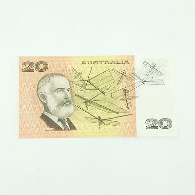 Uncirculated Knight/ Wheeler Centre Thread $20 Note, XNE669934