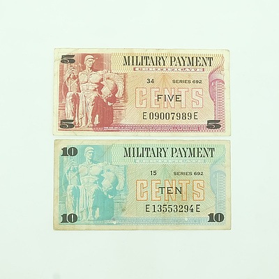 5 Cent and 10 Cent American Military Payment Certificates