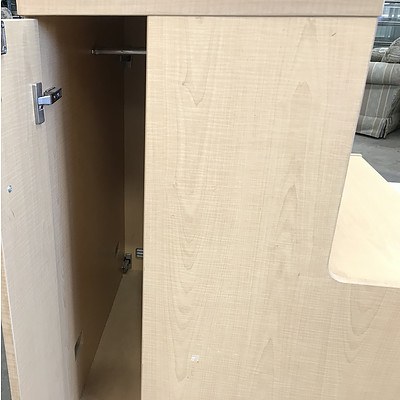 Beech Laminate Personal Storage & Filing Caddy