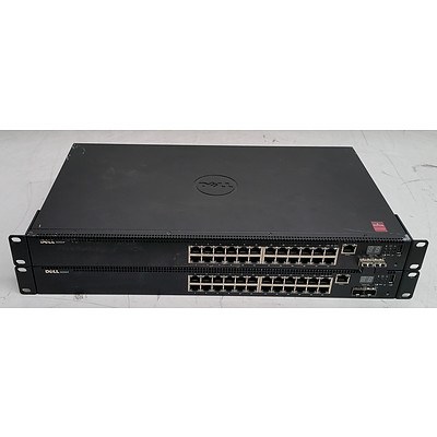 Dell & Aruba Gigabit Ethernet Switches - Lot of Three