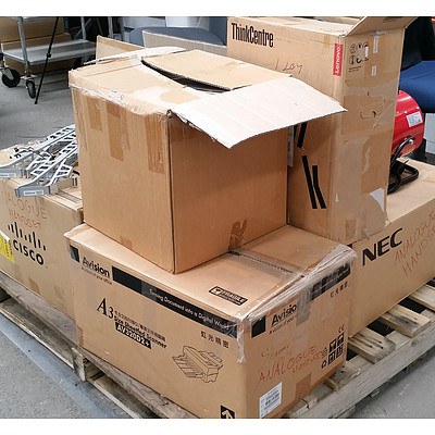 Bulk Lot of Assorted IT & Office Equipment - Office Phones, Access Points & Fan Heater