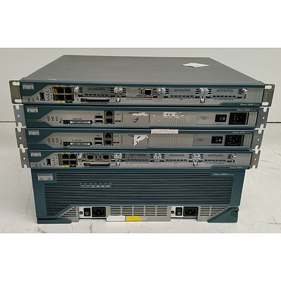 Cisco Systems 2800 Series & 3800 Series Integrated Service Routers - Lot of Five