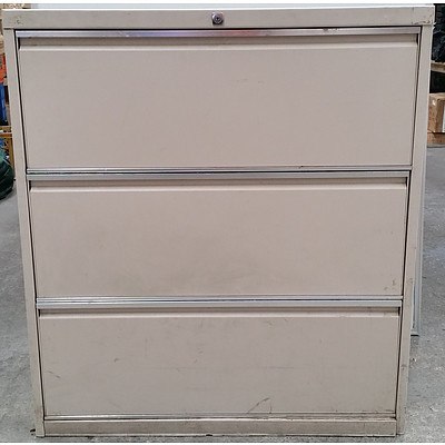 Three Drawer Lateral Filing Cabinet