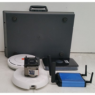 Bulk Lot of Assorted IT Equipment - Routers, Access Points & Projector Lamps