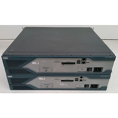 Cisco 2800 Series Integrated Service Routers - Lot of Two