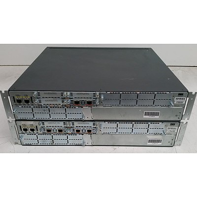 Cisco 2800 Series Integrated Service Routers - Lot of Two