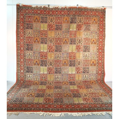 Impressive Persian Hand Knotted Wool Pile Bakhtiari Carpet