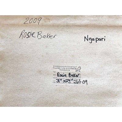 Rosie Baker (Dates Unknown) Ngapari 2009, Acrylic on Canvas