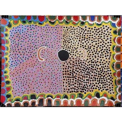 Susie Bootja Bootja Napaltjarri (1935-2003) Acrylic on Paper 1999, Unframed