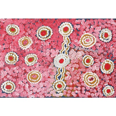 Rama Sampson (c.1936-) Wanampiku Piti 2006, Acrylic on Linen