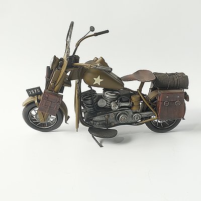 Three Tin Models of Classic Motorbikes