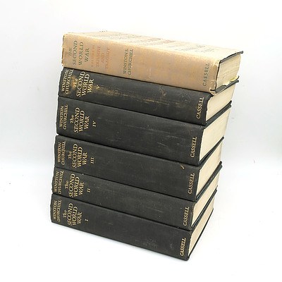 Volumes  I-VI 'The Second World War' By Winston Churchill