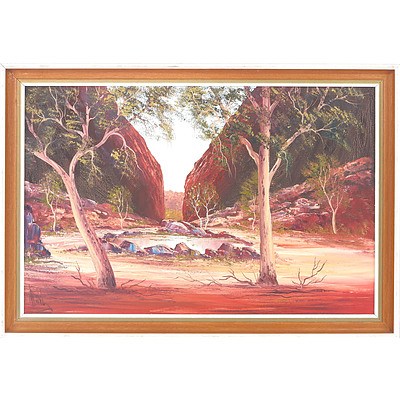 Henk Guth (1921-2003) Billabong Oil on Board