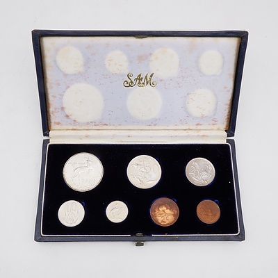 1966 South African Proof Coin Set with Sterling Silver Rand