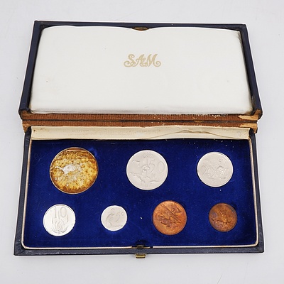 1967 South African Proof Coin Set with Sterling Silver Rand