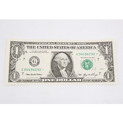 2006 US Star One Dollar  Banknote
