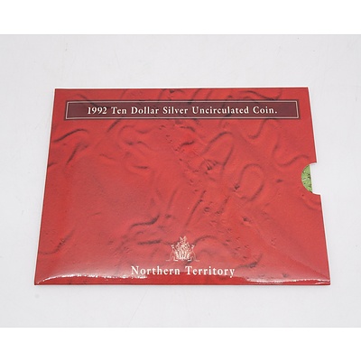 1992 Northern Territory Ten Dollar Silver Uncirculated Coin