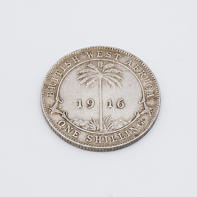 1916 British West Africa Silver One Shilling