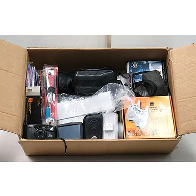 Lot of Camera's Accessories & Electronics