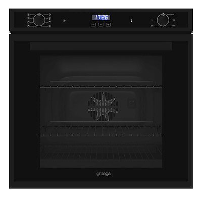 Omega OO60B Inverno 60cm Designer Teflon Matt Black Built In Electric Oven - RRP $1,099 - Brand New