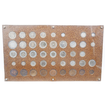 Coin Board with 43 Coins