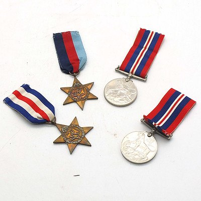 Two 1939-1945 Medals, The France and German Star and The 1939-1945 Star