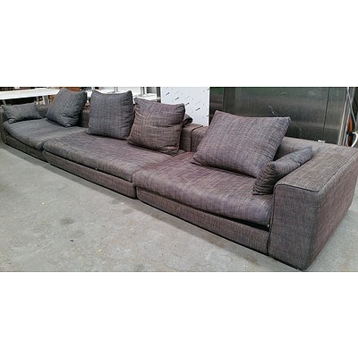 Modular Substantial Six Seater Lounge Suite