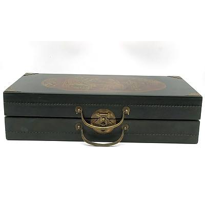 Portable Ornate Chinese Western Chess Set, Modern