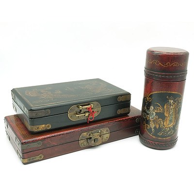 Three Chinese Game Sets, Modern