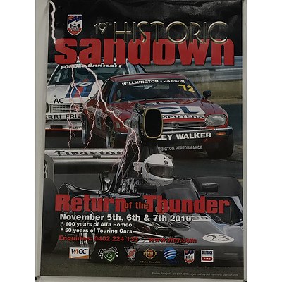 Lot of Car and Motorbike Racing Festival Posters