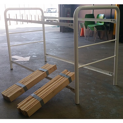 White Bunk bed frame & Slats