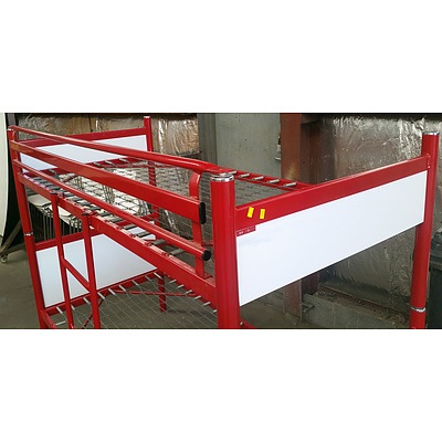 Red Bunk bed frame