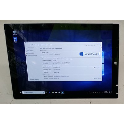 Microsoft Surface (1631) Pro 3 12-Inch 128GB Core i5 (4300U) 1.90GHz 2-in-1 Detachable Laptop