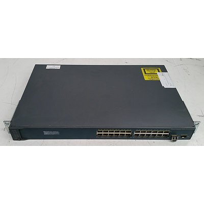 Cisco Catalyst (WS-C3560V2-24PS-S V04) 3560 v2 Series PoE-24 24-Port Managed Switch