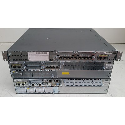 Cisco 2800 Series Integrated Service Routers - Lot of Three