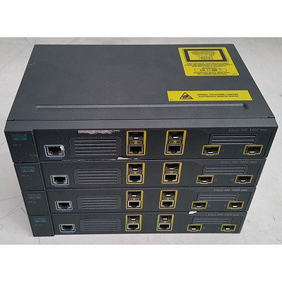 Cisco (ME-3400G-2CS-A V03) ME 3400 Series Ethernet Access Switch - Lot of Four