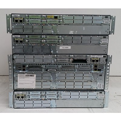 Cisco 2800 Series & 3800 Series Integrated Service Routers - Lot of Five