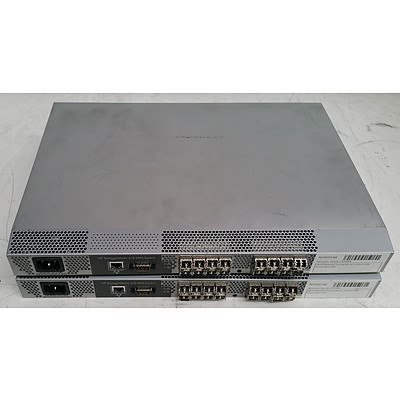 HP StorageWorks (A7984A) 4/8 SAN Fibre Switch - Lot of Two