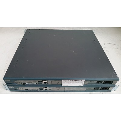Cisco Systems 2800 Series Integrated Services Router - Lot of Two