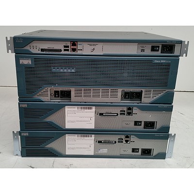 Cisco Systems 2800 Series & 3800 Series Integrated Service Routers - Lot of Four