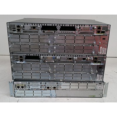 Cisco Systems 2800 Series & 3800 Series Integrated Service Routers - Lot of Three