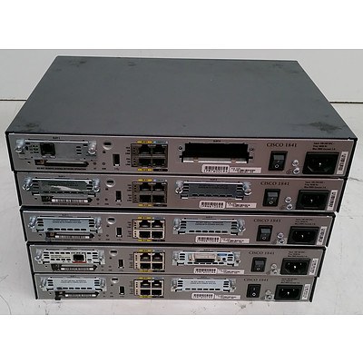 Cisco Systems 1800 Series Integrated Service Routers - Lot of Five