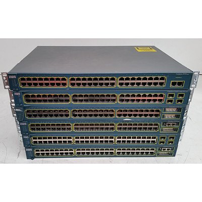 Cisco Catalyst Assorted Ethernet Switches - Lot of Six