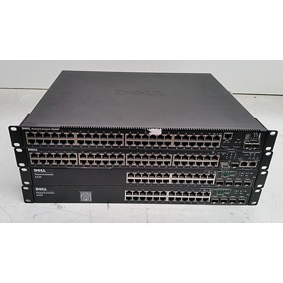 Dell PowerConnect Assorted Networking Switches - Lot of Four