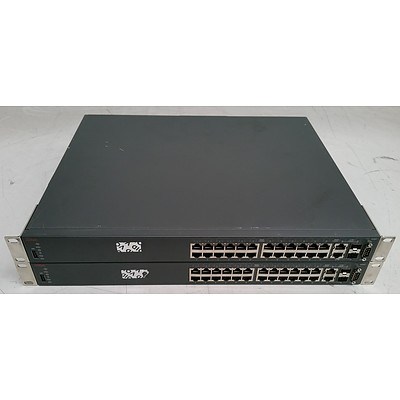 Avaya (AL4500A03-E6) 4526T 24-Port Ethernet Routing Switches - Lot of Two
